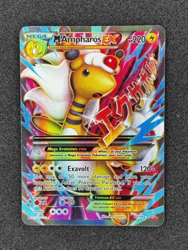 88/98 M Ampharos-EX Rare Ultra Ancient Origins