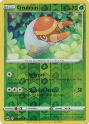 15/159 Grubbin Common Crown Zenith Reverse Holo