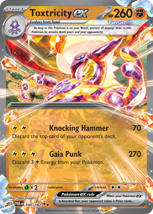 100/182 Toxtricity ex Double Rare Paradox Rift