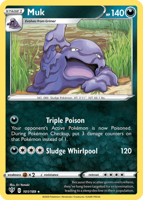 101/189 Muk Rare Darkness Ablaze