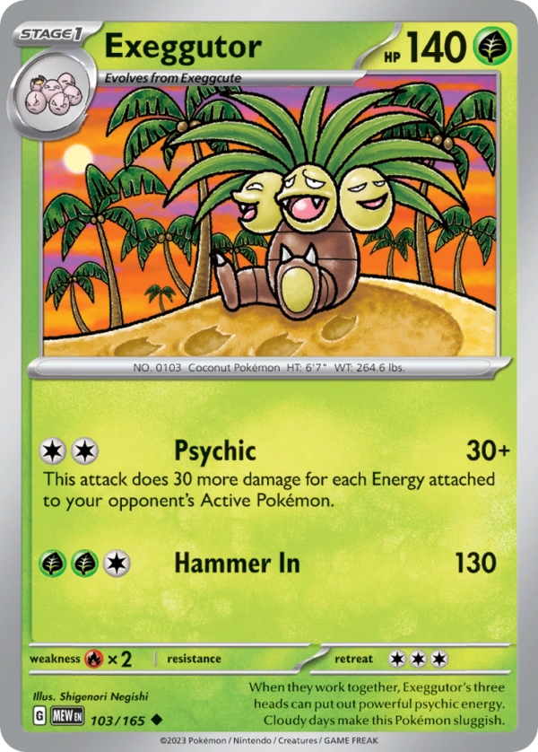103/165 Exeggutor Uncommon 151