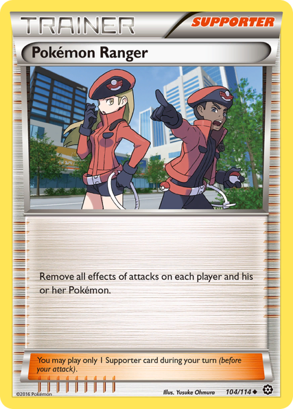 104/114 Pokémon Ranger Uncommon Steam Siege