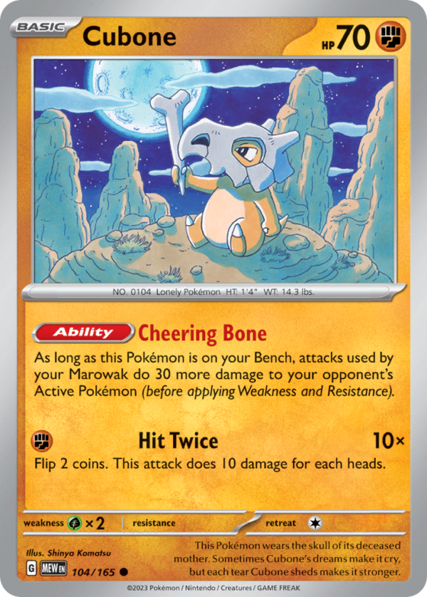 104/165 Cubone Common 151