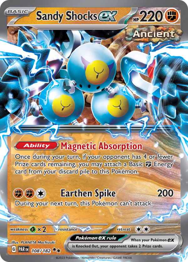 108/182 Sandy Shocks ex Double Rare Paradox Rift