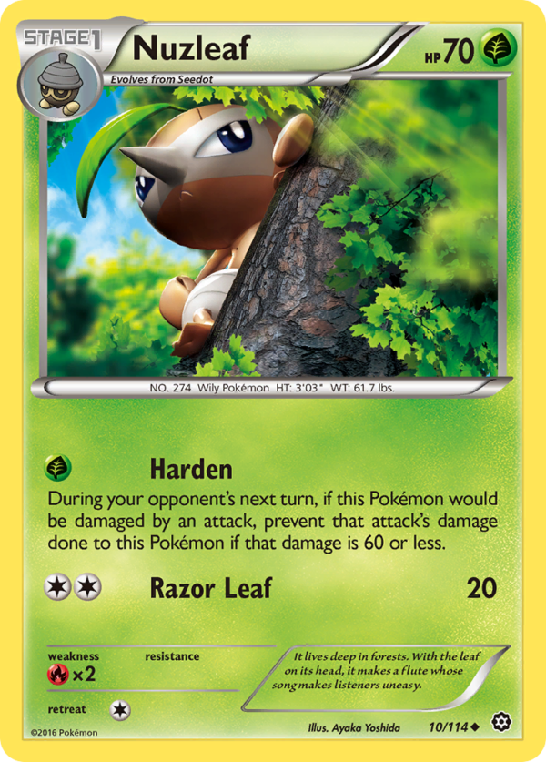 10/114 Nuzleaf Uncommon Steam Siege