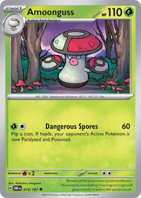 10/197 Amoonguss Uncommon Obsidian Flames