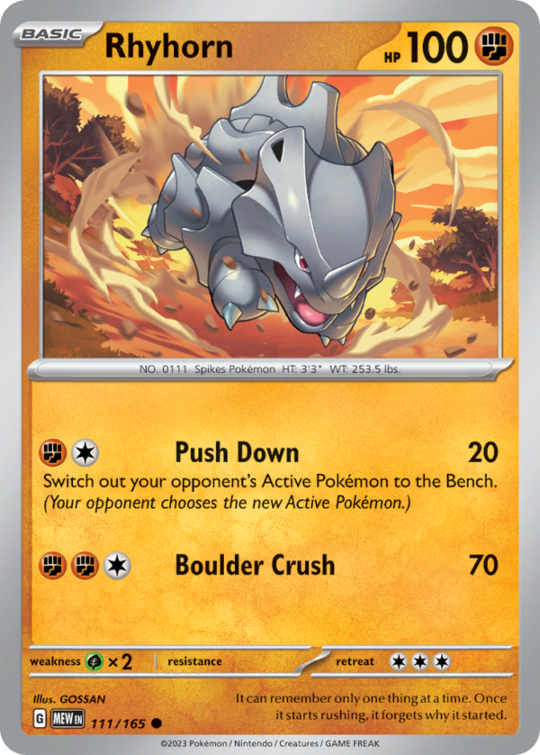 111/165 Rhyhorn Common 151