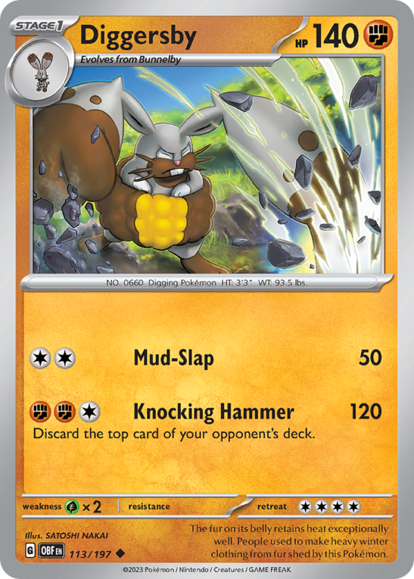 113/197 Diggersby Uncommon Obsidian Flames