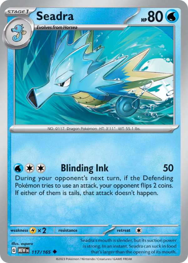 117/165 Seadra Uncommon 151
