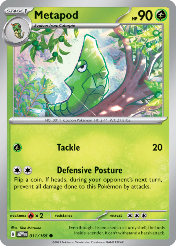 11/165 Metapod Common 151