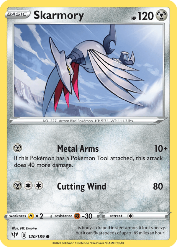 120/189 Skarmory Common Darkness Ablaze