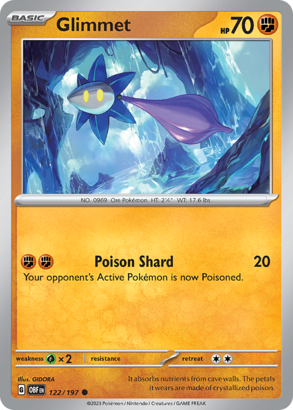 122/197 Glimmet Common Obsidian Flames