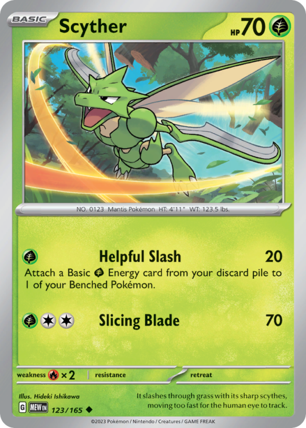 123/165 Scyther Uncommon 151