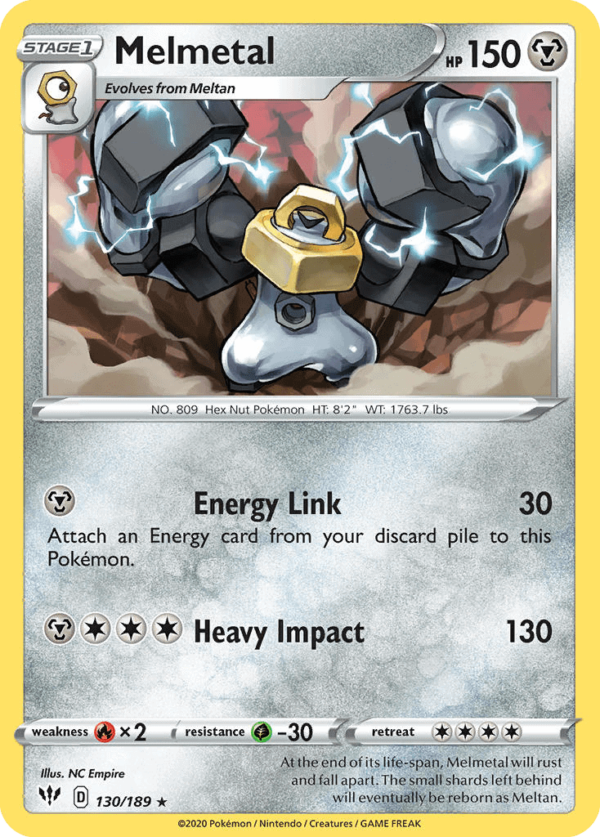 130/189 Melmetal Rare Darkness Ablaze
