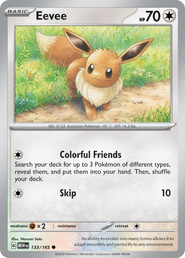 133/165 Eevee Common 151
