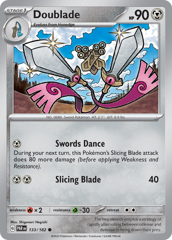133/182 Doublade Common Paradox Rift