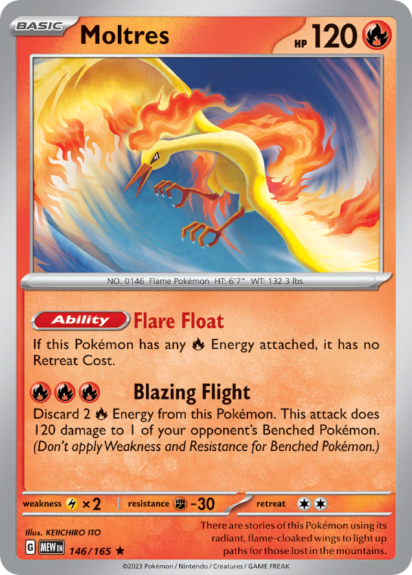 146/165 Moltres Rare 151