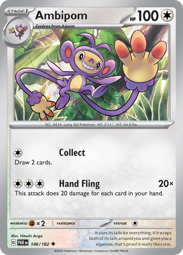146/182 Ambipom Uncommon Paradox Rift