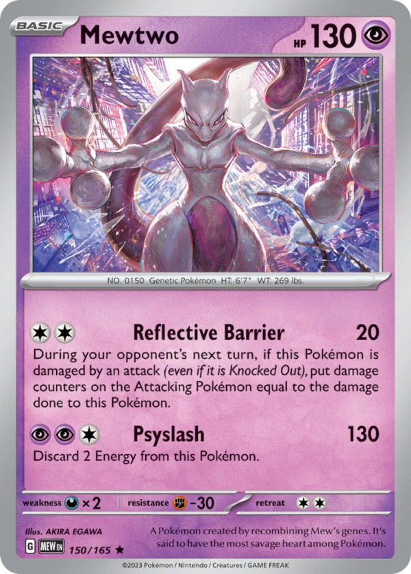 150/165 Mewtwo Rare 151