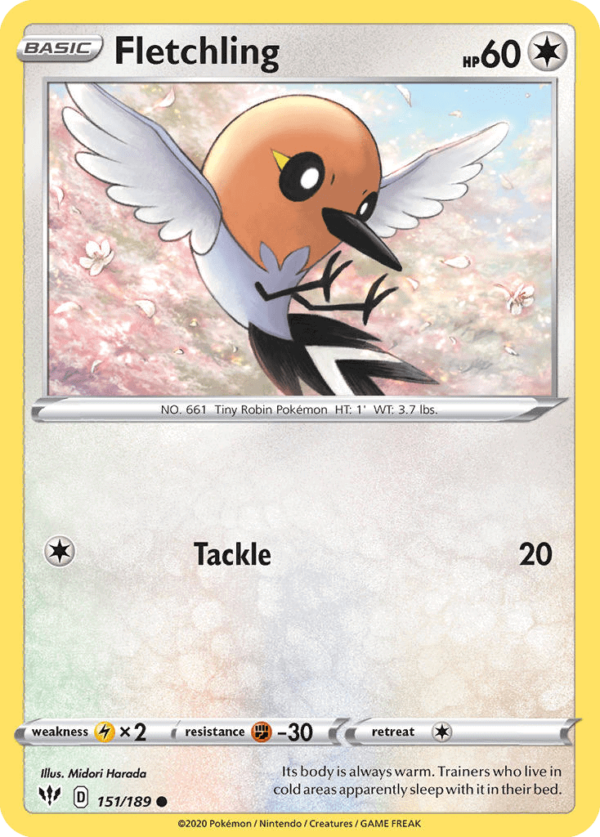 151/189 Fletchling Common Darkness Ablaze
