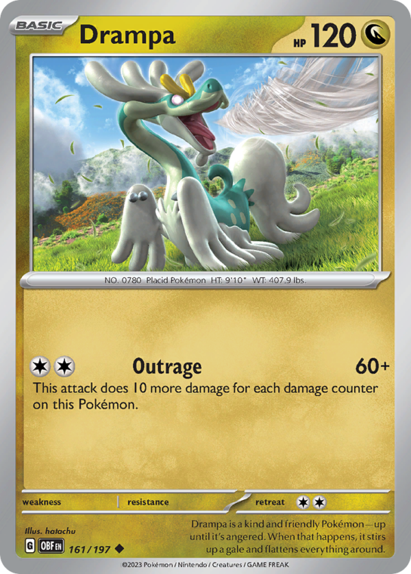 161/197 Drampa Uncommon Obsidian Flames