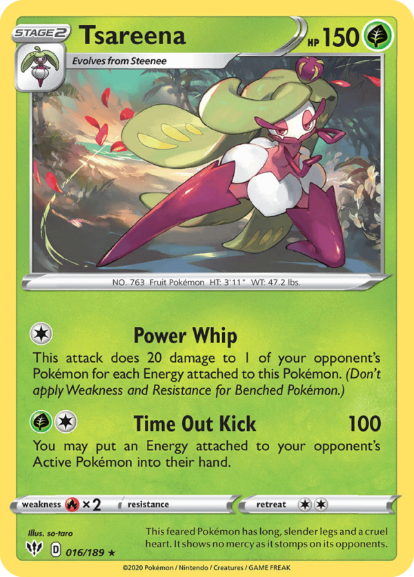 16/189 Tsareena Rare Darkness Ablaze