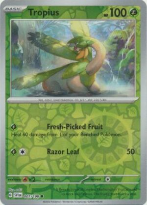 7/198 Tropius Common Scarlet & Violet Reverse Holo