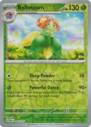 3/197 Bellossom Uncommon Obsidian Flames Reverse Holo