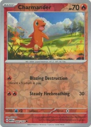 4/165 Charmander Common 151 Reverse Holo