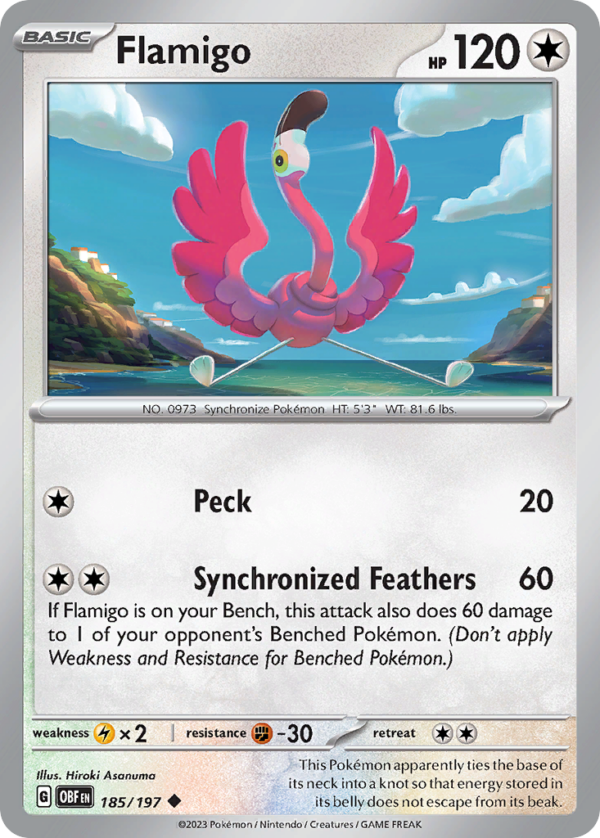 185/197 Flamigo Uncommon Obsidian Flames