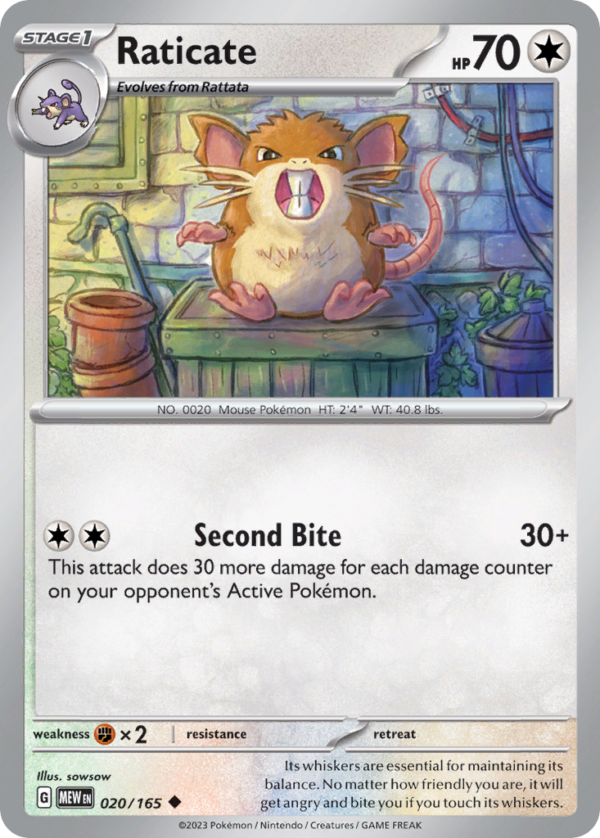 20/165 Raticate Uncommon 151
