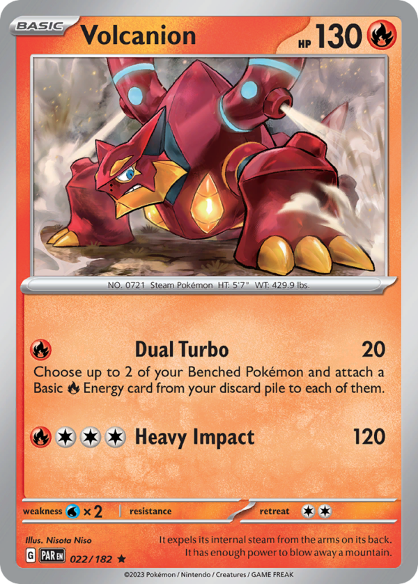 22/182 Volcanion Rare Paradox Rift