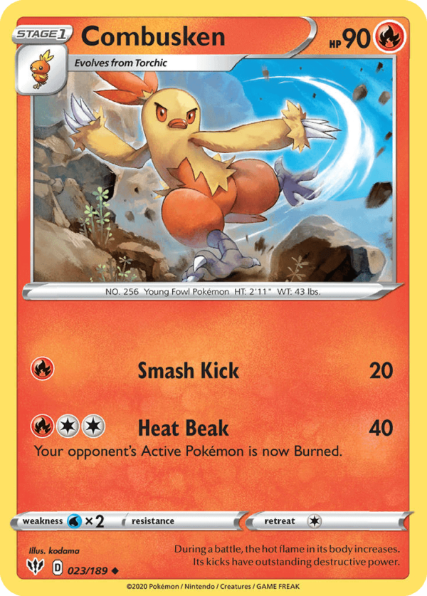 23/189 Combusken Uncommon Darkness Ablaze