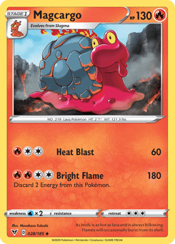 28/185 Magcargo Uncommon Vivid Voltage