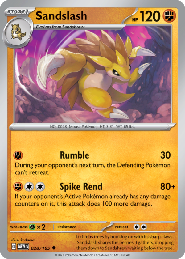 28/165 Sandslash Uncommon 151
