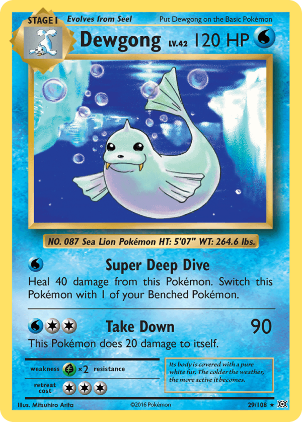 29/108 Dewgong Rare Evolutions