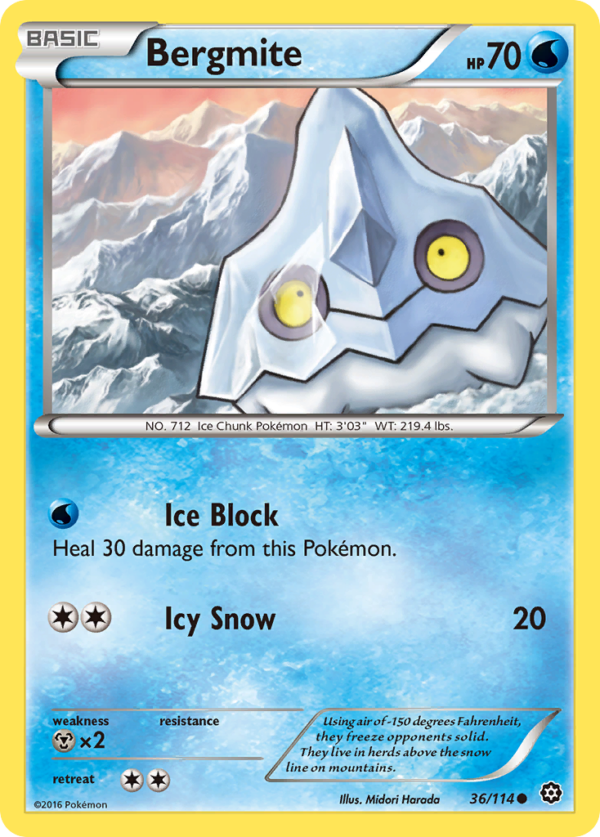 36/114 Bergmite Common Steam Siege