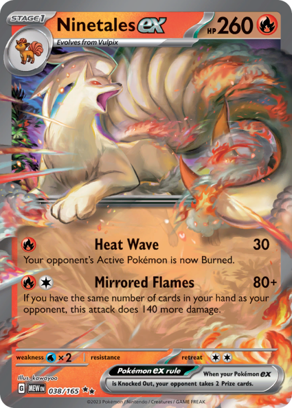 38/165 Ninetales ex Double Rare 151