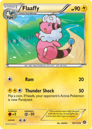 39/114 Flaaffy Uncommon Steam Siege