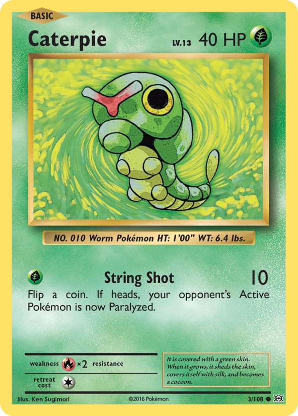 3/108 Caterpie Common Evolutions