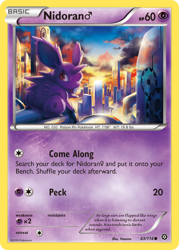 43/114 Nidoran ♂ Common Steam Siege
