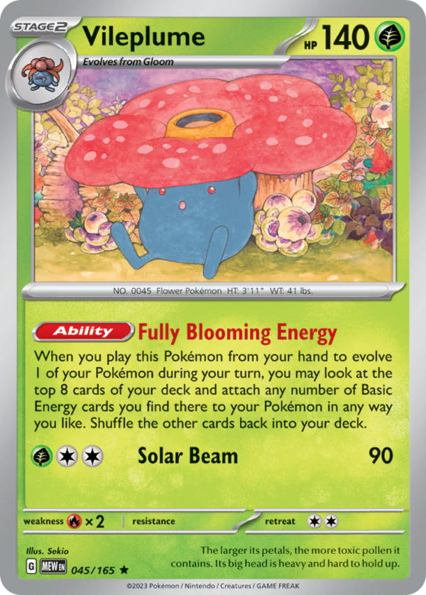45/165 Vileplume Rare 151