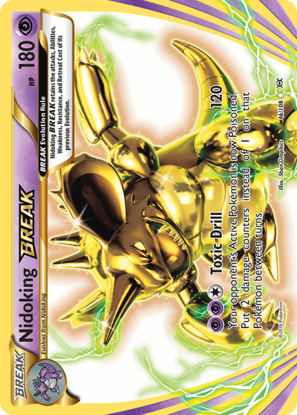 46/108 Nidoking BREAK Rare BREAK Evolutions