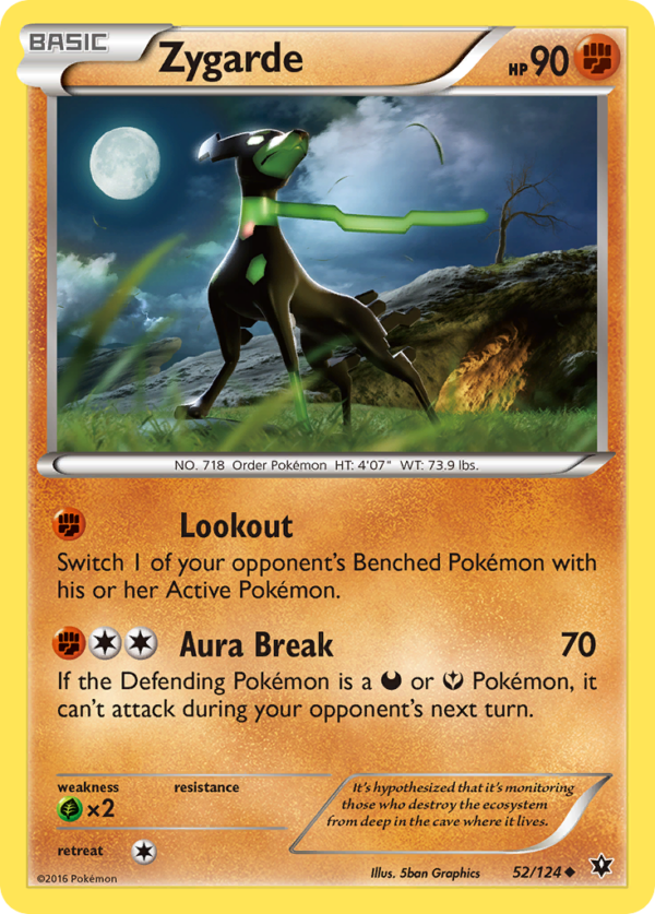 52/124 Zygarde Uncommon Fates Collide