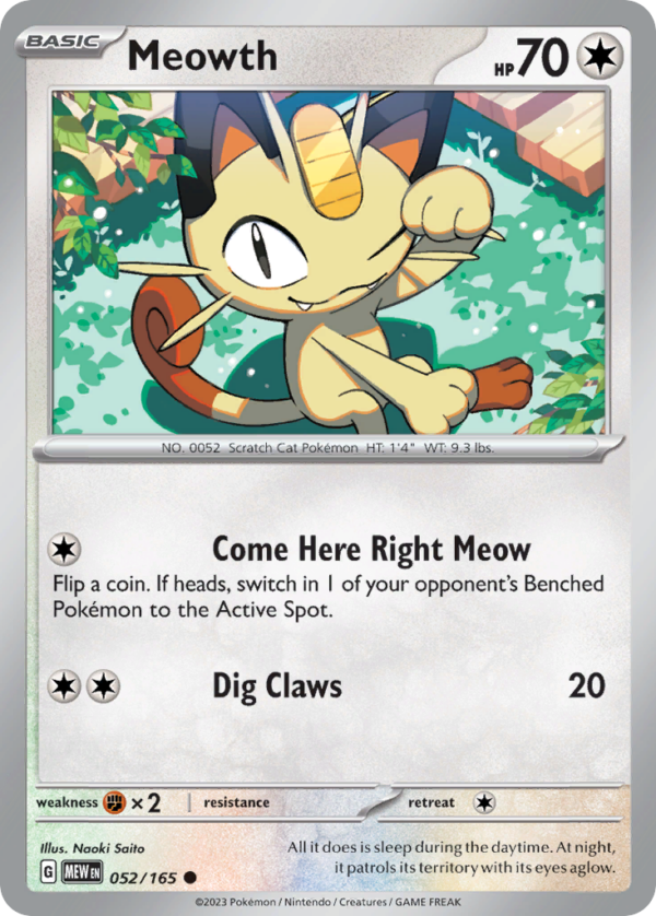 52/165 Meowth Common 151