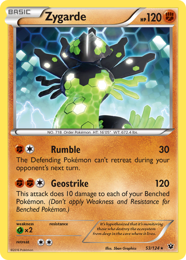 53/124 Zygarde Rare Fates Collide