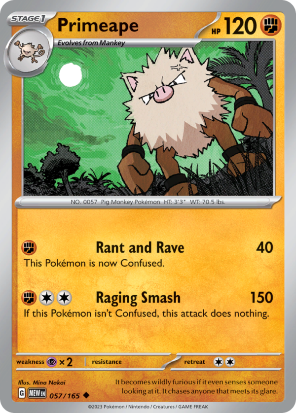 57/165 Primeape Uncommon 151