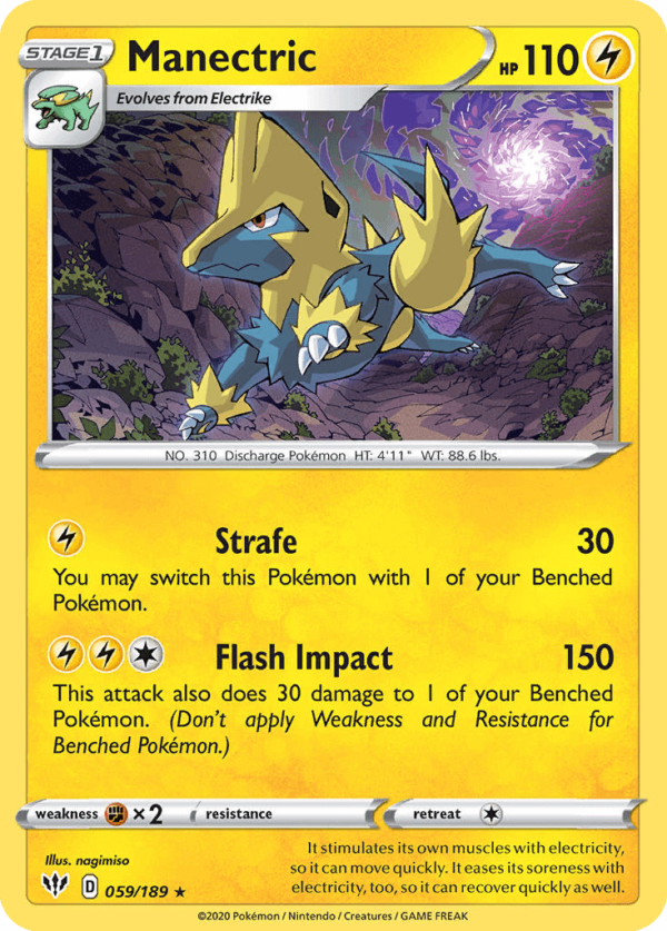 59/189 Manectric Rare Darkness Ablaze