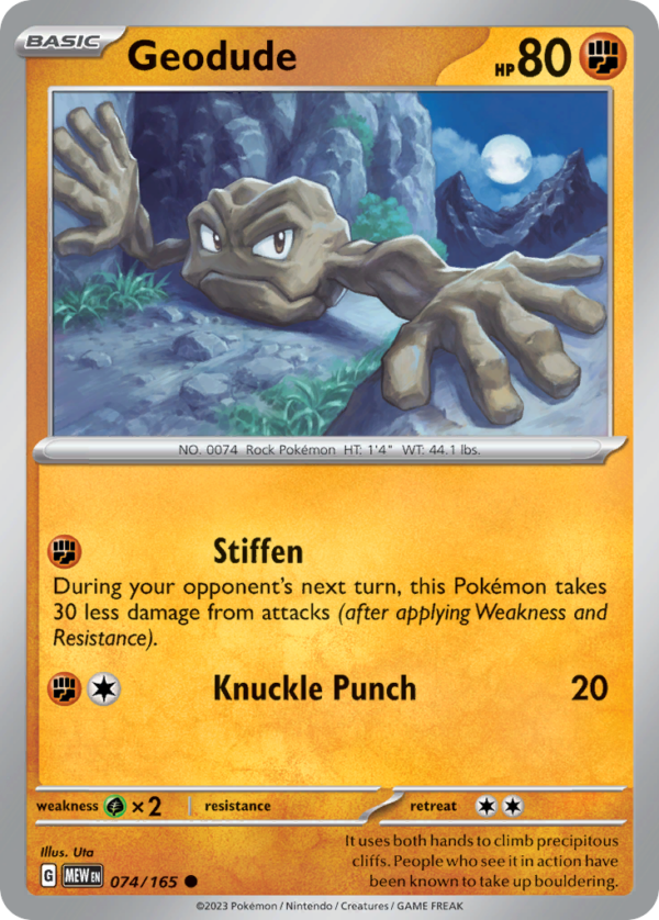 74/165 Geodude Common 151