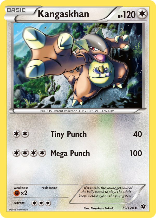 75/124 Kangaskhan Uncommon Fates Collide